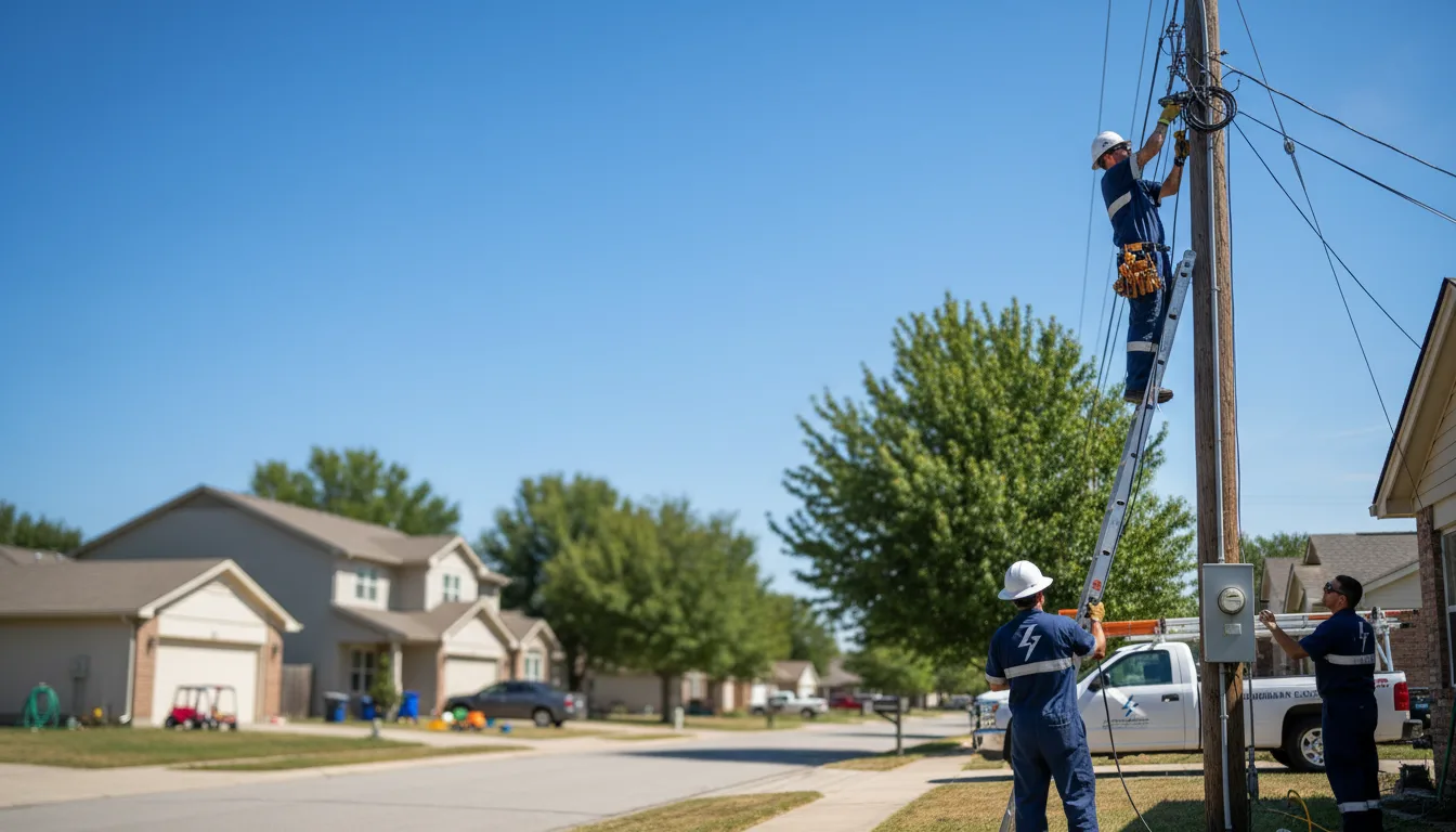 Residential electrician providing installation services in Saint Germain, WI